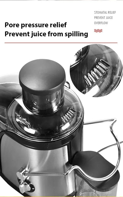 Stainless Steel Centrifugal Juicer with 3" Wide Chute, 2 Speeds & Auto Pulp Ejection - stirhaus