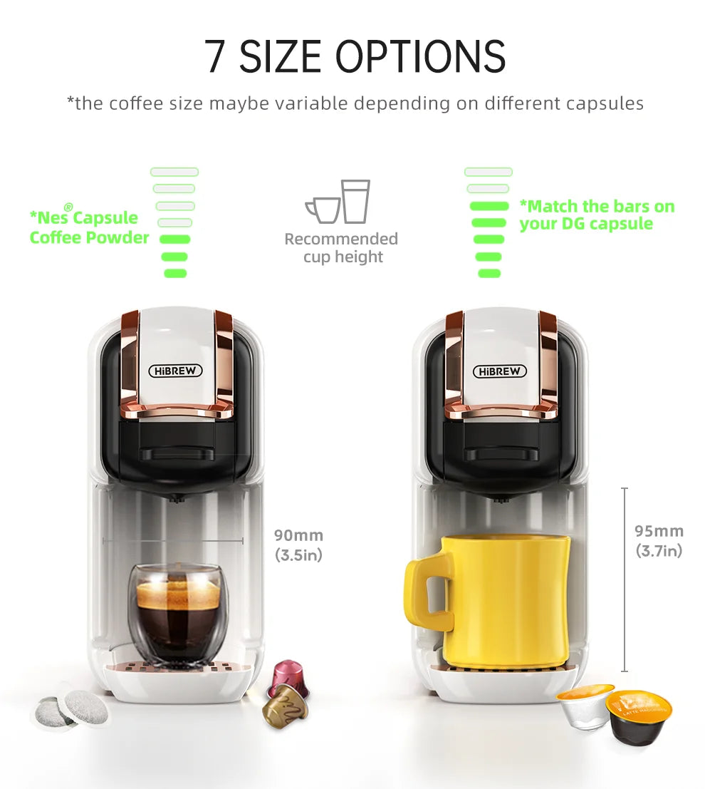 5-in-1 Multi Capsule Coffee Machine – 20 Bar Pressure, Hot & Cold Brew - stirhaus