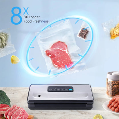 Vacuum Sealer Machine with Cutter & 4 Modes – Food Storage & Sous Vide, 30cm Seal, -85kpa Pump - stirhaus