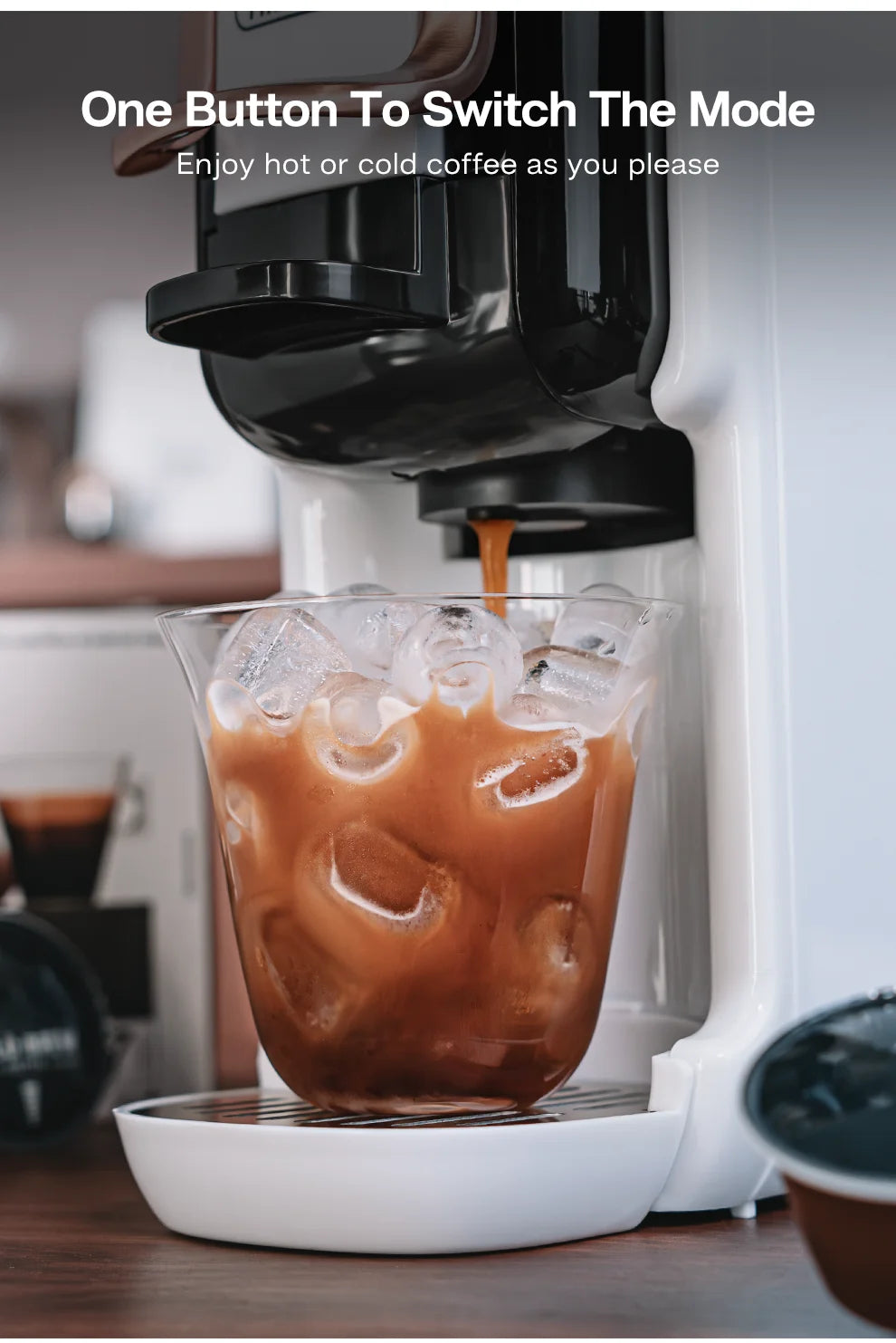 5-in-1 Multi Capsule Coffee Machine – 20 Bar Pressure, Hot & Cold Brew - stirhaus