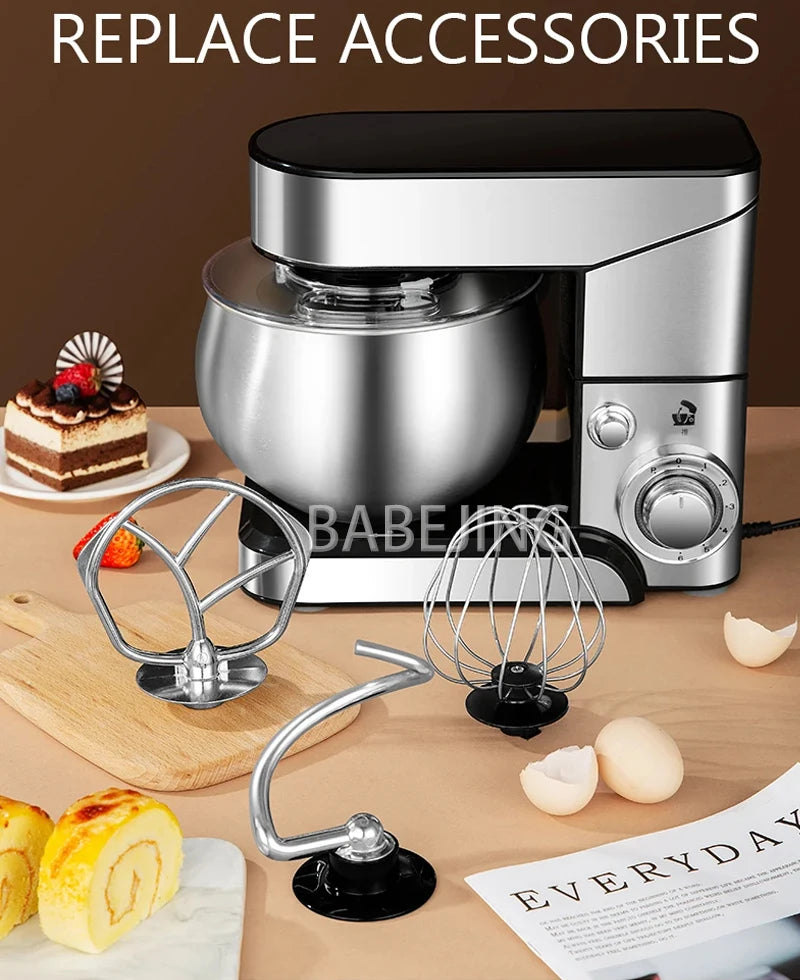 5L Stand Mixer with Dough Hook, Whisk & Beater – 1200W Automatic Kneading Machine - stirhaus