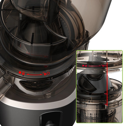 Cold Press Juicer with Wide Feed Chute – 200W Slow Masticating Juice Extractor - stirhaus