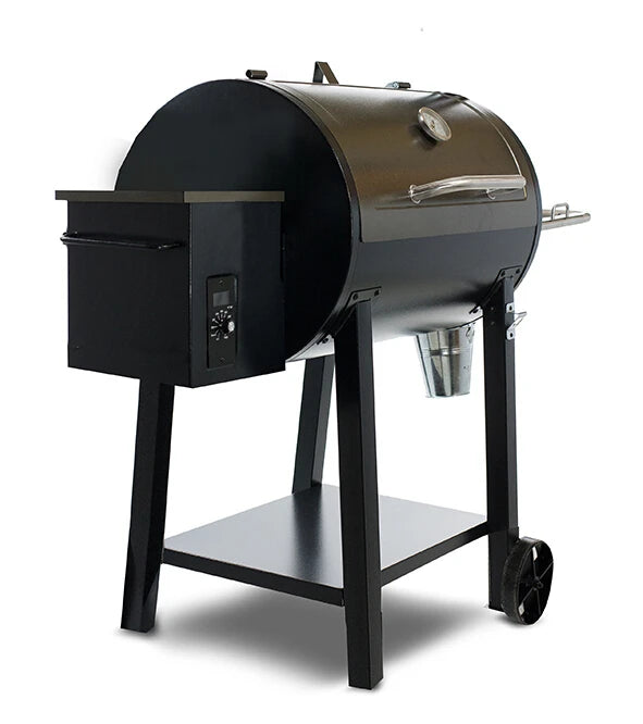 Deluxe Wood Pellet Smoker Grill with Rolling Cart – Outdoor Charcoal BBQ with Digital Controls - stirhaus