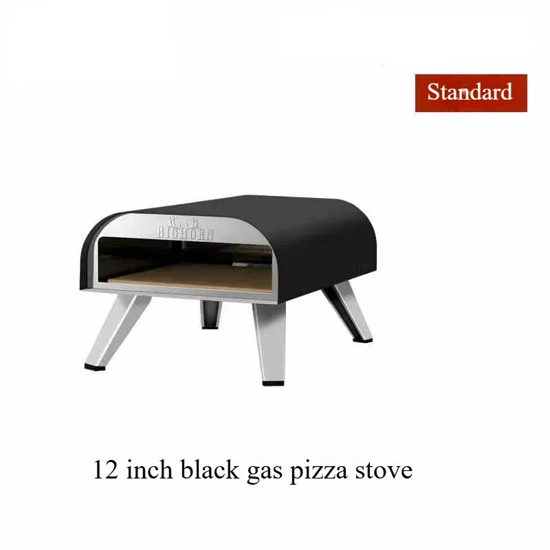 Portable Outdoor Gas Pizza Oven – Stainless Steel 12" Pizza Maker with Stone & Foldable Legs - stirhaus
