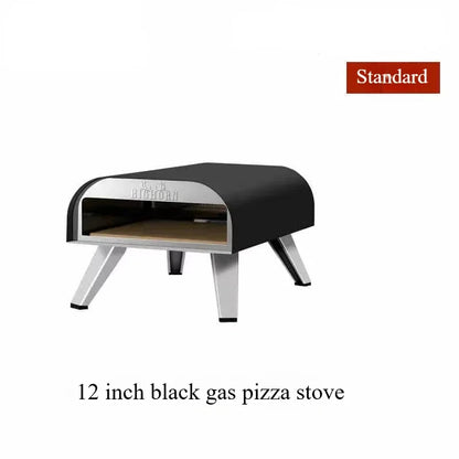 Portable Outdoor Gas Pizza Oven – Stainless Steel 12" Pizza Maker with Stone & Foldable Legs - stirhaus