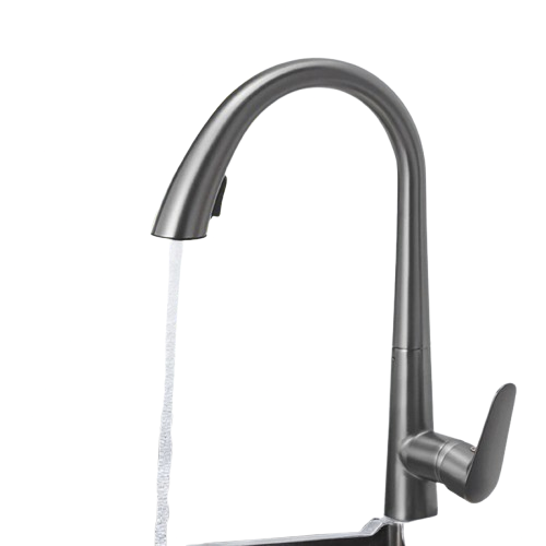 Pull-Out Kitchen Faucet – Single Handle Hot & Cold Mixer with 360° Rotation - stirhaus