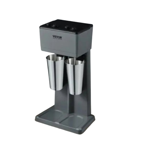 Double-Head Milkshake Maker – 3-Speed Stainless Steel Drink Mixer, 820ml Cups - stirhaus