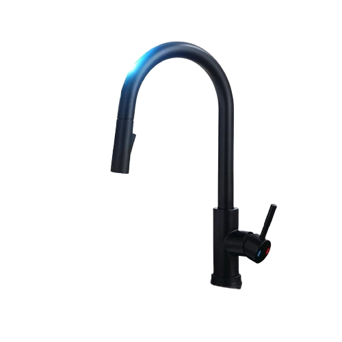 Smart Touch Kitchen Faucet – Brushed Nickel Pull Out Sensor Tap with 360° Rotation & Pull Down Spray - stirhaus
