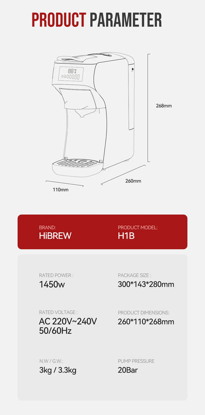 6-in-1 Capsule Coffee Machine – Espresso, Cappuccino & More, Hot & Cold Brew, 20 Bar Pressure - stirhaus