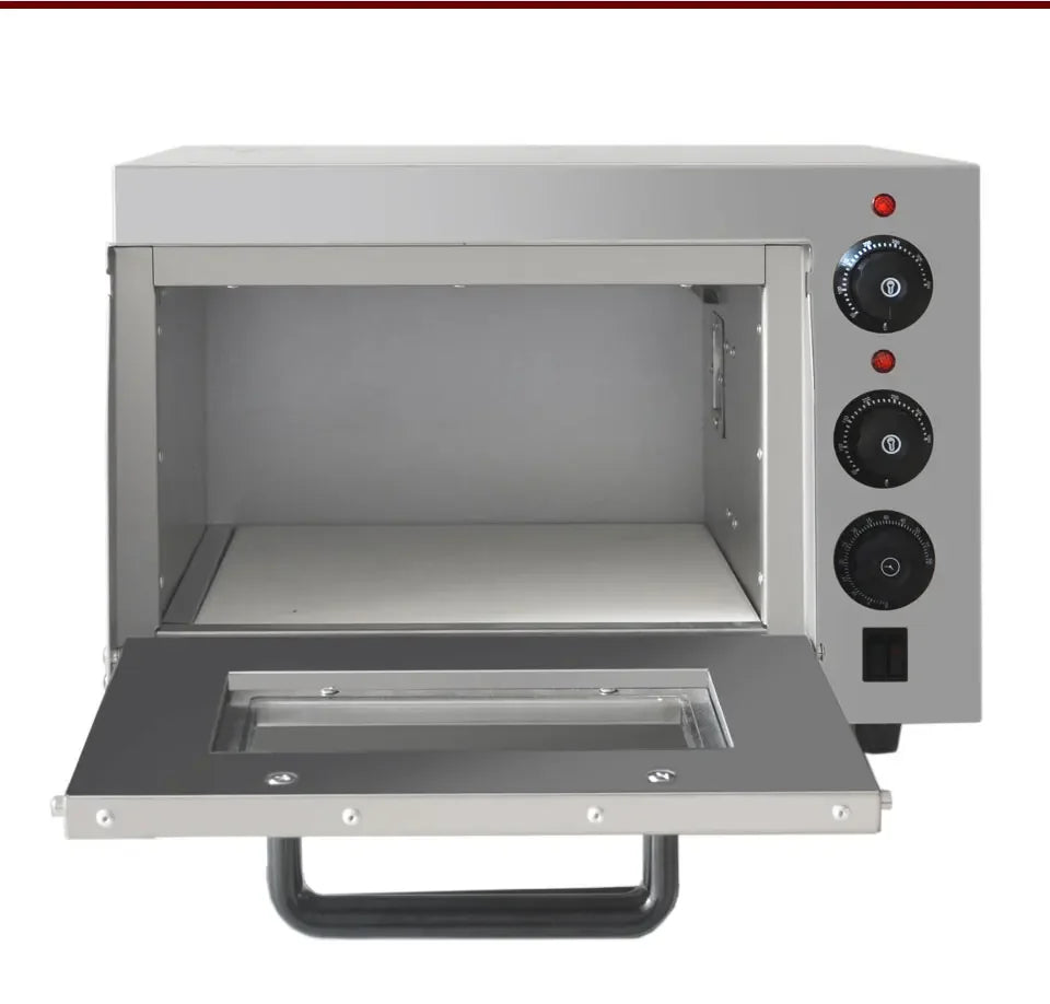 13" Electric Pizza Oven with Stone – 2500W Commercial Stainless Steel Baking Oven - stirhaus