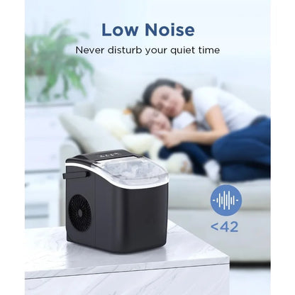 Portable Countertop Ice Maker – 26 lbs/Day Bullet Ice Machine with Self-Cleaning - stirhaus