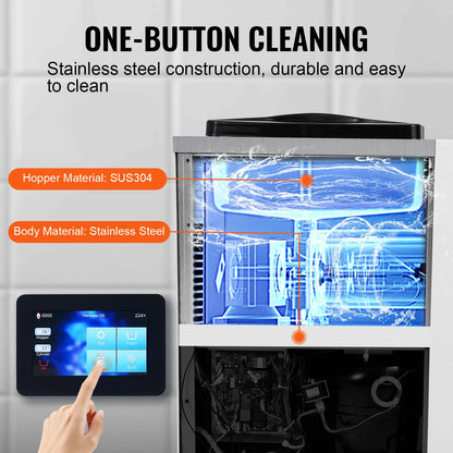 Commercial Soft Serve Ice Cream Machine – Single Flavor Countertop Maker with Touch Screen & Auto Clean - stirhaus