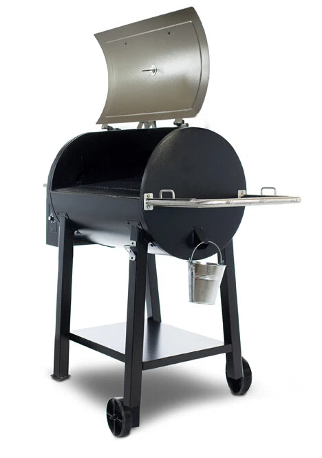 Deluxe Wood Pellet Smoker Grill with Rolling Cart – Outdoor Charcoal BBQ with Digital Controls - stirhaus