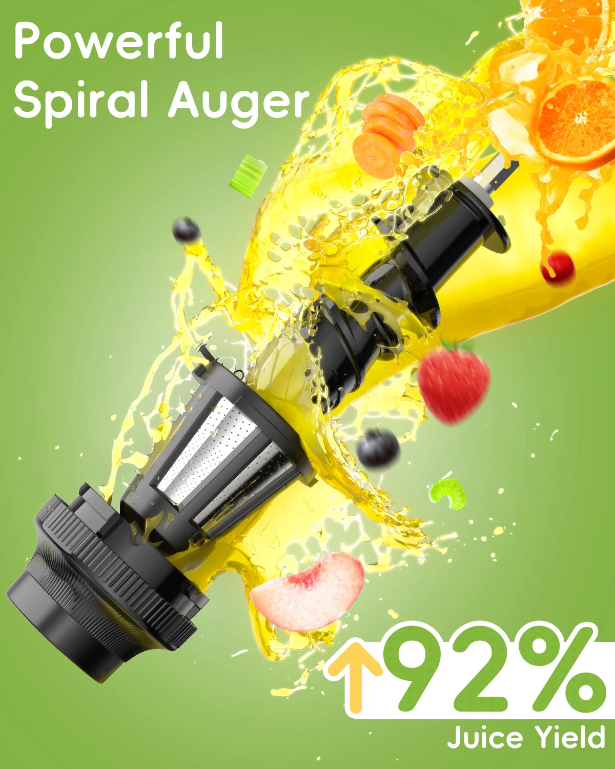Cold Press Slow Juicer Machine – High Juice Yield, Quiet Motor & Easy Clean - stirhaus