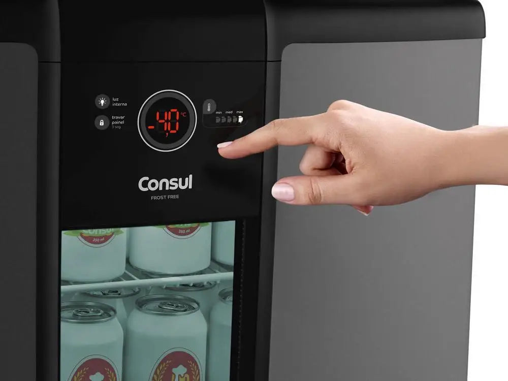 Titanium 82L Beer Fridge – CZD12AT Glass Door Beverage Cooler with Digital Temperature Control - stirhaus
