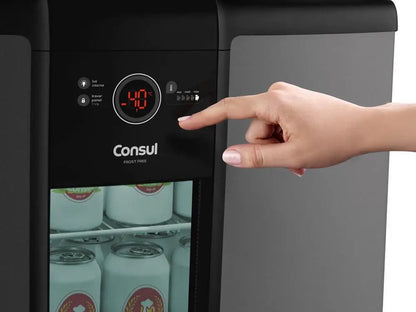Titanium 82L Beer Fridge – CZD12AT Glass Door Beverage Cooler with Digital Temperature Control - stirhaus