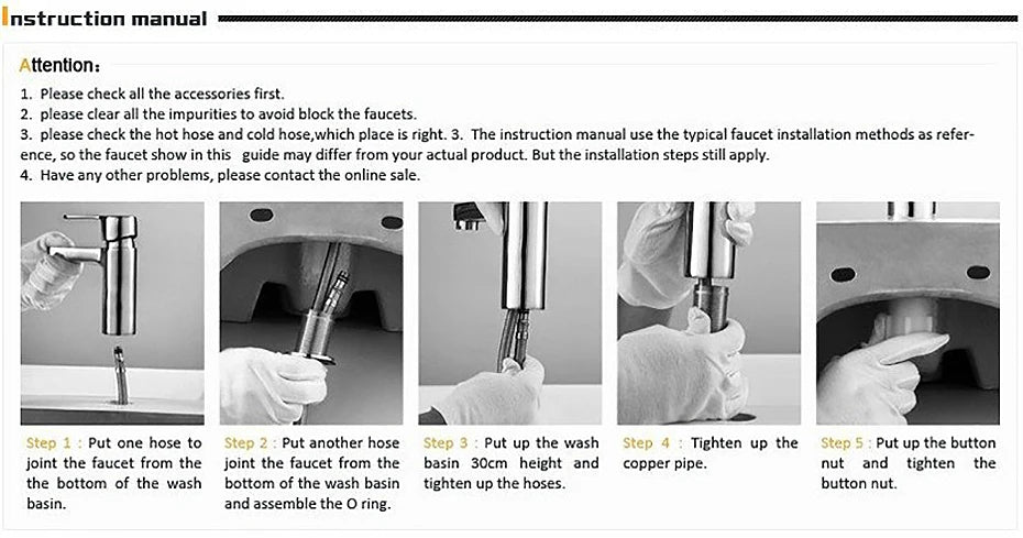 Tall Kitchen Faucet – Single Handle Brass Mixer with Pull-Down Spray & 360° Swivel - stirhaus
