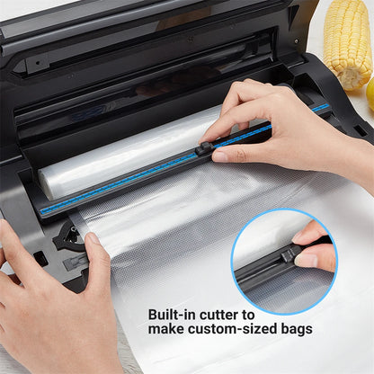 Vacuum Sealer Machine with Cutter & 4 Modes – Food Storage & Sous Vide, 30cm Seal, -85kpa Pump - stirhaus