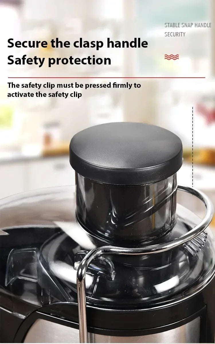 Stainless Steel Centrifugal Juicer with 3" Wide Chute, 2 Speeds & Auto Pulp Ejection - stirhaus