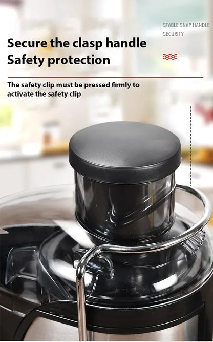 Stainless Steel Centrifugal Juicer with 3" Wide Chute, 2 Speeds & Auto Pulp Ejection - stirhaus