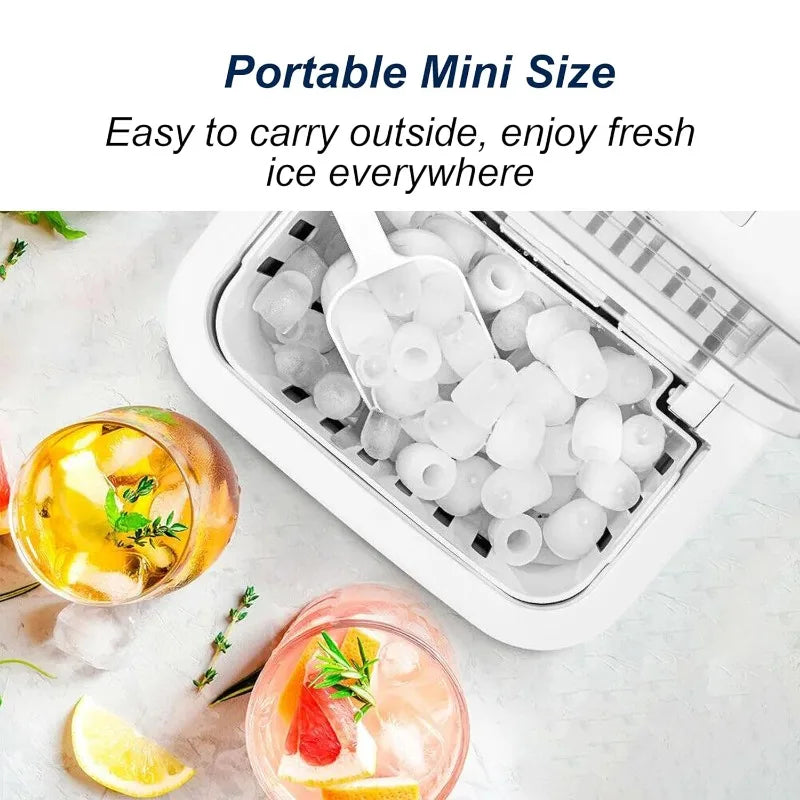 Countertop Ice Maker – 26 lb/Day Portable Machine with Self-Cleaning & Basket - stirhaus