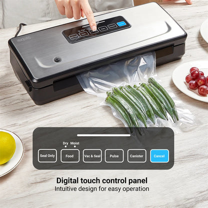 Vacuum Sealer Machine with Cutter & 4 Modes – Food Storage & Sous Vide, 30cm Seal, -85kpa Pump - stirhaus